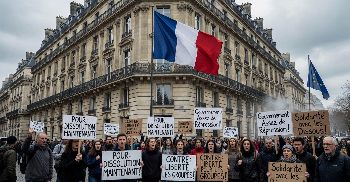Macron dissout deux groupuscules radicaux : Patria Albiges et Front de Rue, dans un contexte de tensions politiques explosives