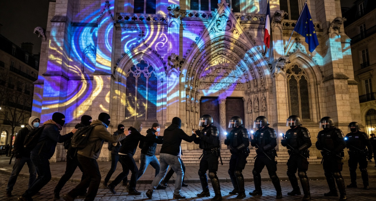Six militants de Civitas en garde à vue après des violences contre des élus à Paris